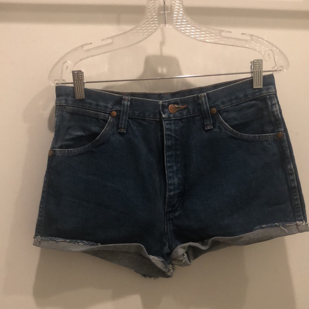 High Rise Wrangler Shorts
